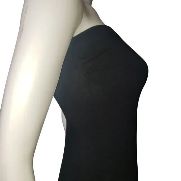 HEART & HIPS Black Strapless Tube Bodycon Dress Womens Size Small - Picture 3 of 6